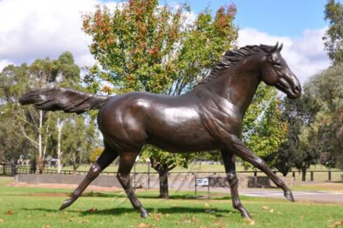 Factory life size bronze arabian horse statue standing arab horse sculptures for sale