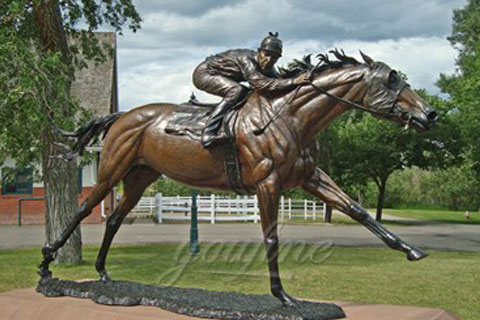 Garden Decoration Riding Horse Bronze Sculpture