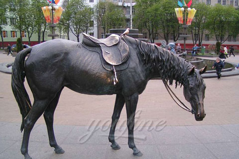 Hot Sale Life Size Bronze Standing Horse Statues