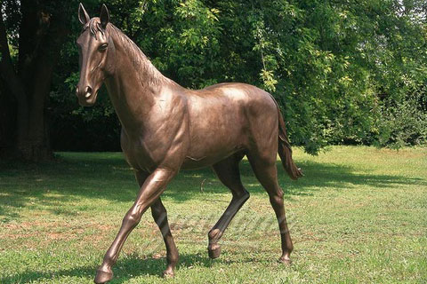 Hot sale life size bronze standing horse statues