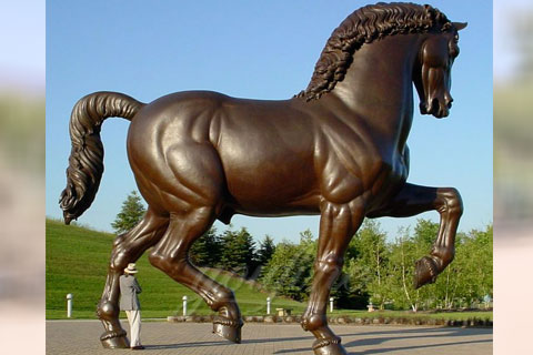 Large farm decor life size bronze horse statues