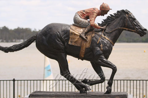 Large Metal Garden Life Size Antique Bronze Riding Horse Statue
