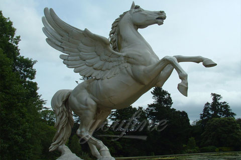 Life size bronze wing horse statues for garden