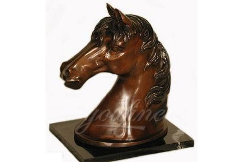 Life Size Cast Metal Bronze Horse Head