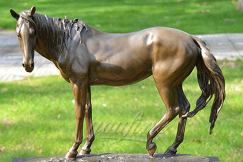 Outdoor Garden Bronze Walking Horse Statue