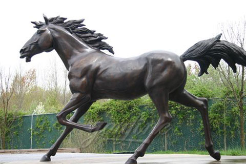 Popular cheap antique brass horse statues