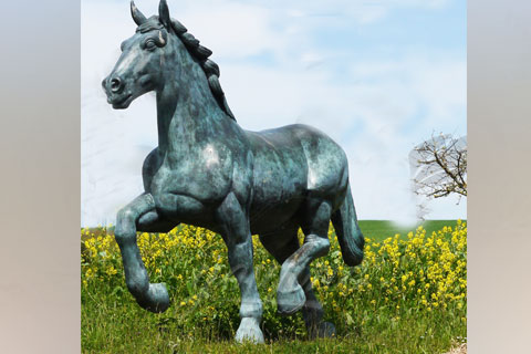 Hot sell life size large antique bronze horse statues