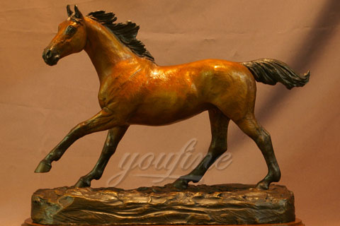 Hot sale production life size bronze horse figurine sculpture