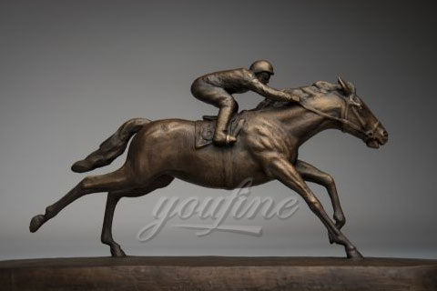 Popular bronze race horse sculpture for sale