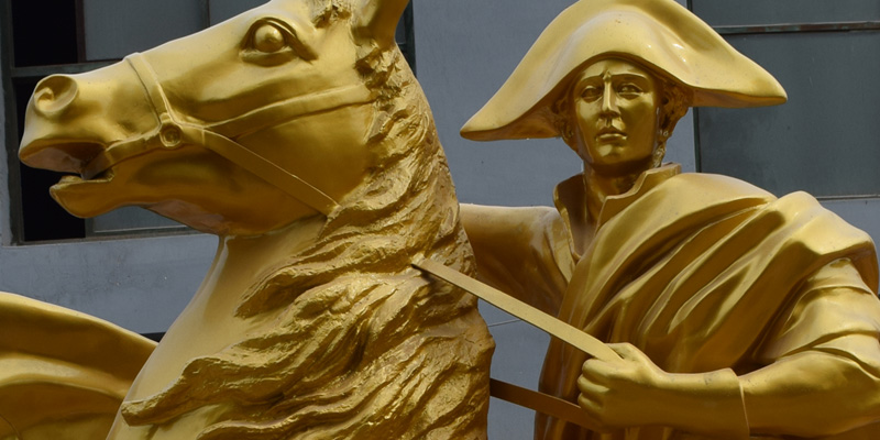 Napoleon riding horse statue for sale