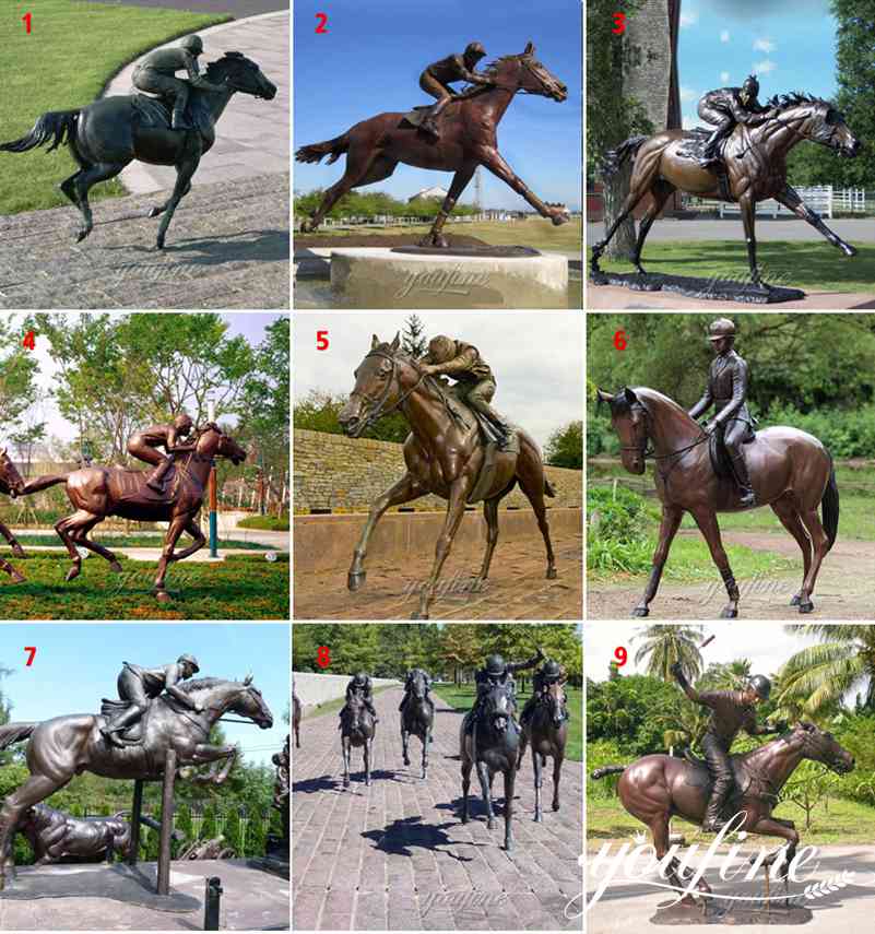 life size bronze horse statue