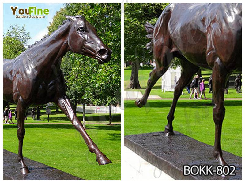 Life Size Bronze Standing Horse Sculpture for Sale