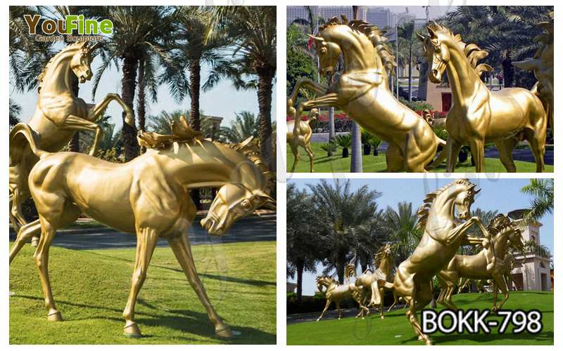 Life Size Garden Bronze Horse Sculpture for Sale
