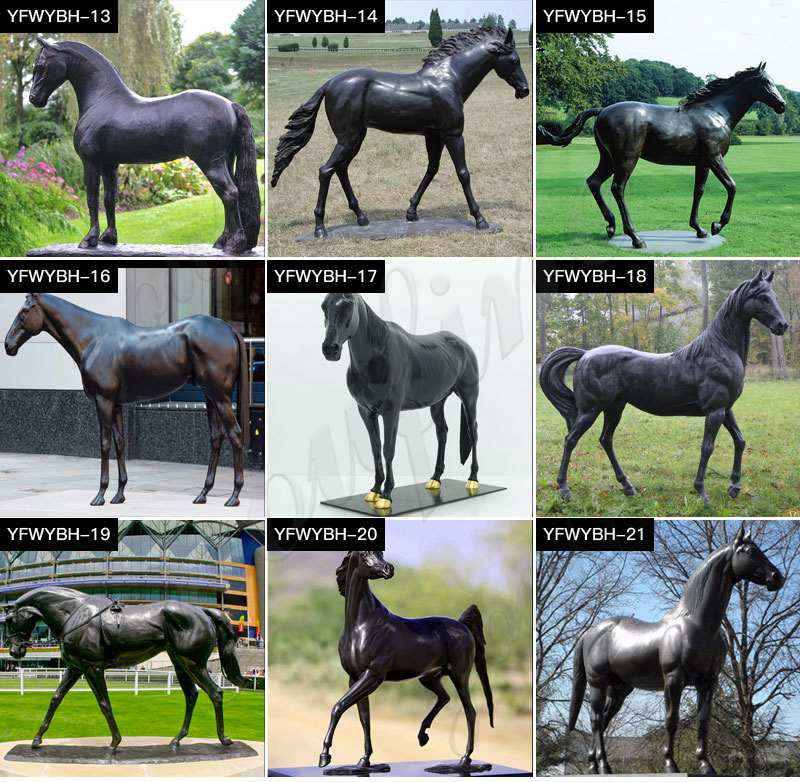 Life Size Garden Bronze Horse Sculpture