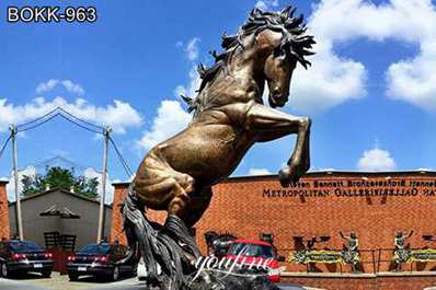 Bronze Jumping Horse Statue