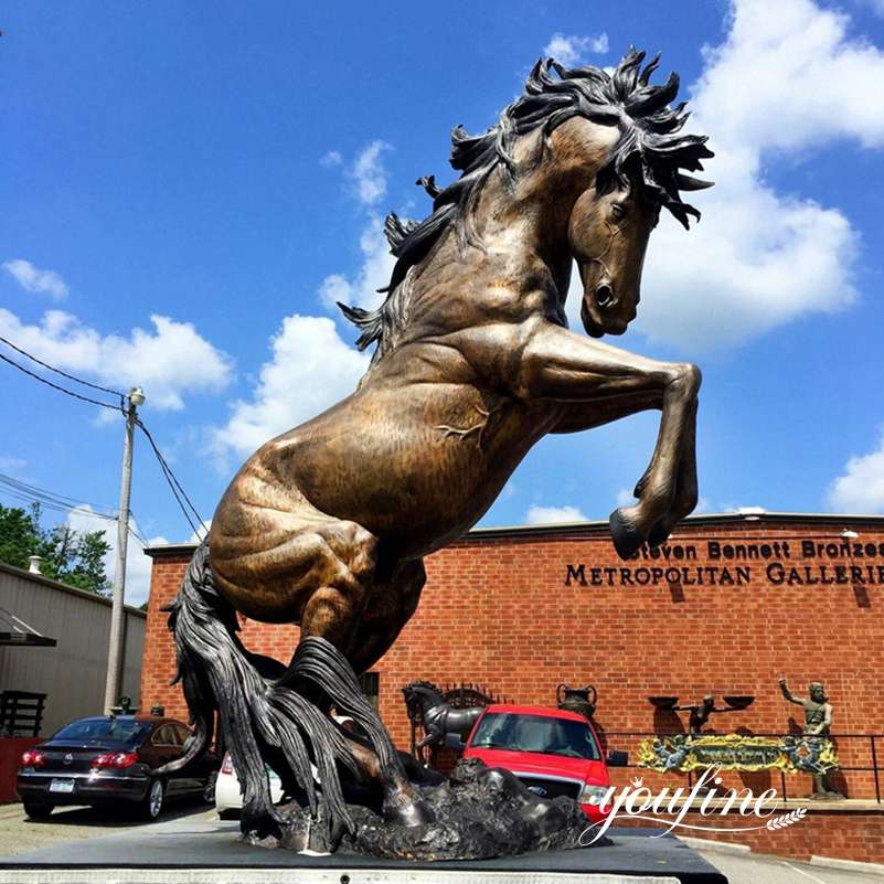 life size bronze horse statue