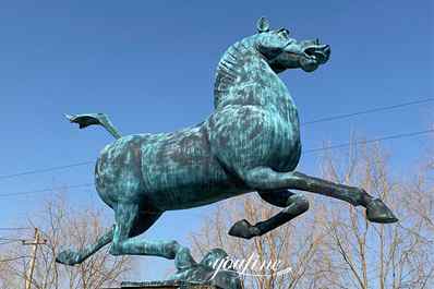 Outdoor Bronze Running Horse Statue