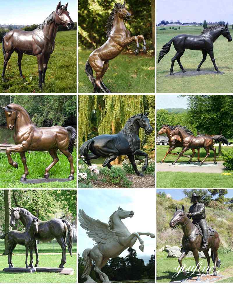 bronze horse statues for sale